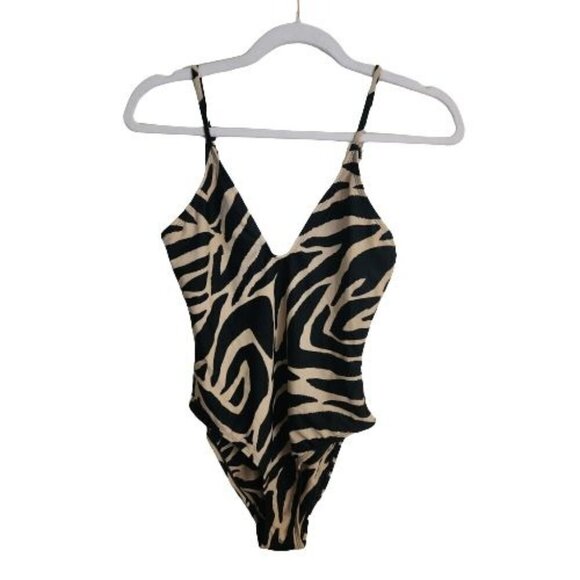 CodeB Lanzarote One Piece Zebra Bathing Suit Size 6 - Picture 2 of 12